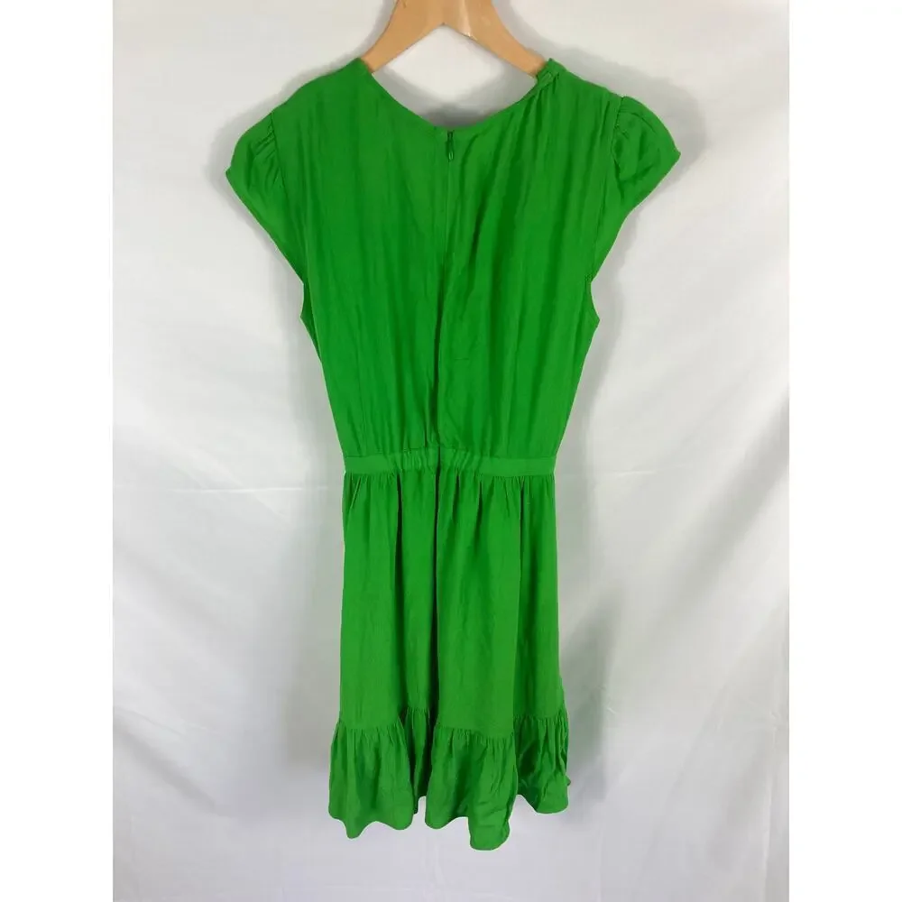 J Crew Faux Wrap Ruffle Dress Size 00